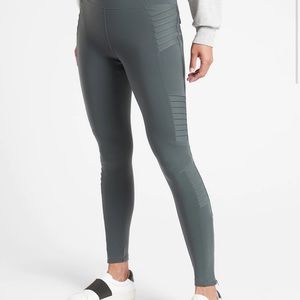 Black athleta Delancey moto light leggings